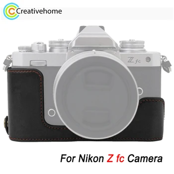 Visoka Kakovost 1/4 palca Nit PU Usnje Fotoaparat Pol Primeru, ki je Osnova za Nikon Z fc Fotoaparat