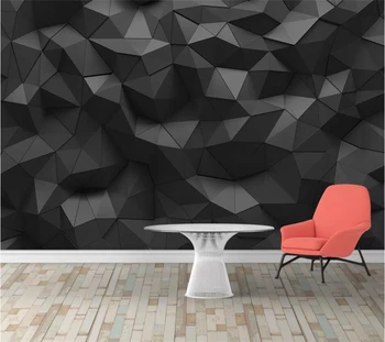 wellyu Meri veliki steni slikar z Nordijsko minimalističen black geometrijske stereo kavč, TV ozadju stene ozadje