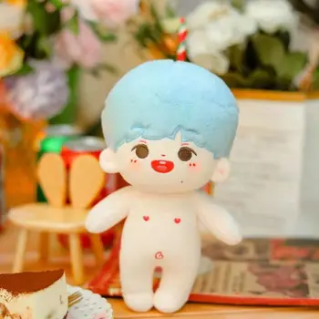 YAXUAN 20 cm EXO Kpop Plišastih Lutka Baby Doll z Las Plišastih Doll Igrače, Lutke, Dodatki za Našo Generacijo
