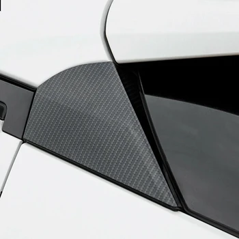 Za Toyota C-HR CHR 2016 - 2020 ABS carbonfiber Vrata Pogled od Zadaj Okno strani Spojler Trikotnik Okvirja Pokrova Trim 2pcs