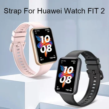 Zamenjava Silikonski Trak Za Huawei Watch FIT 2 Trak Smartwatch Pribor Manšeta Correa Zapestnica Huawei Watch fit2 Trakov