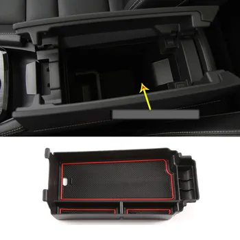 Črna ABS, Centralno Shranjevanje Paleto Armrest Posodo Polje Primerni Za Nissan X-Trail 2022 Auto Dodatki Notranjost